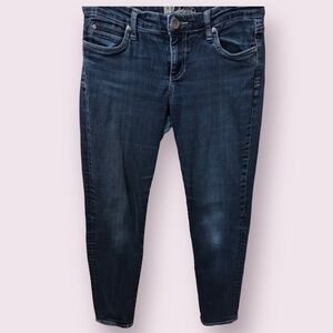 KUT From The Kloth Womens Mid Rise Fading Whiskering Stretch Skinny Jeans Size 6